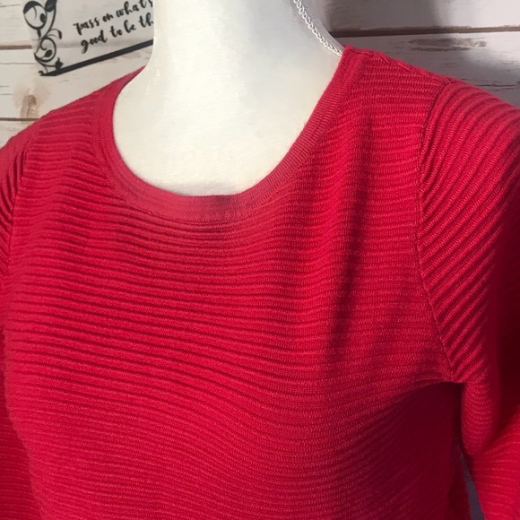 Lauren Michelle PInk Blouse 3/4 Sleeve Top‎ Fringe Women's Size Small - Picture 3 of 5